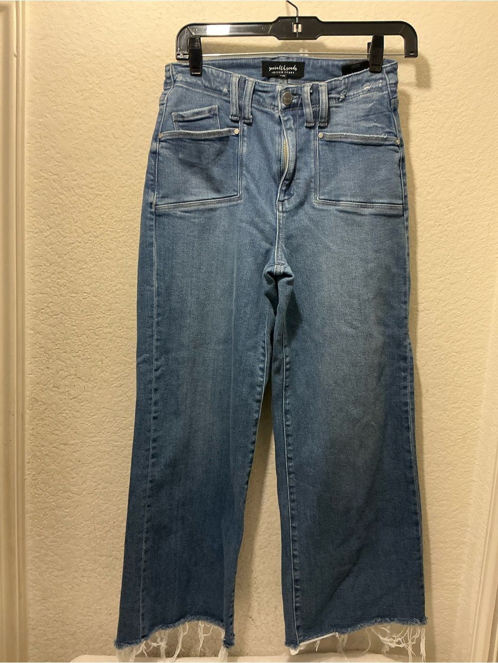 Social Threads Wide Straight-Leg Jeans in Light Blue Denim 1/25